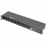 Eaton 1.9kW Single-Phase Switched PDU  LX Interface  120V Outlets (8 5-15/20R)  NEMA L5-20P/5-20P input  12 ft. (3.66 m) Cord  1U Rack  TAA - Switched - NEMA L5-20P/5-20P - 8 x NEMA 5-1