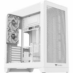 Thermaltake View 390 Air Snow Mid Tower Chassis - Mid-tower - Snow  White - Tempered Glass  SPCC - 2 x 120mm Fan(s) Installed - Mini ITX  Micro ATX  ATX Motherboard Supported - 15 x Fan