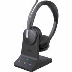 Yealink WH64 Headset - Microsoft Teams Certification - Stereo - Wireless - Bluetooth/DECT - 492.1 ft - 20 Hz to 20 kHz - Over-the-head  On-ear - Binaural - Supra-aural - Noise Cancellin