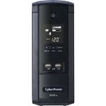 CyberPower BRG1000AVRLCD 1000VA UPS with 600W AVR LCD and 2.1 USB Charging Mini-tower
