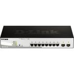 D-Link DGS-1210-10MP Ethernet Switch - 8 Ports - Manageable - Gigabit Ethernet - 1000Base-T  1000Base-X - 3 Layer Supported - Modular - 2 SFP Slots - Twisted Pair  Optical Fiber - Lifet