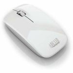 Adesso iMouse M300W Bluetooth Optical Mouse - Optical - Wireless - 30 ft - Bluetooth - Glossy White - USB - 1000 dpi - Scroll Wheel - 3 Button(s)