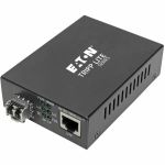 Eaton Tripp Lite Series Gigabit Multimode Fiber to Ethernet Media Converter  POE+ - 10/100/1000 LC  850 nm  550M (1804.46 ft.) - 1 x Network (RJ-45) - 1 x LC Ports - DuplexLC Port - Mul