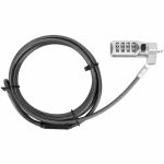 Targus DEFCON Compact Serialized Combo Cable Lock - 6.50 ft Cable - Serialized - Combination Lock - Black - Galvanized Steel - For Notebook  Tablet