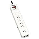 Eaton Tripp Lite Series Protect It! Surge Protector with 6 Right-Angle Outlets  15 ft. (4.57 m) Cord  1340 Joules  Tel/Modem Protection - Receptacles: 6 x NEMA 5-15R - 1340J