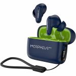 Morpheus 360 Nemesis True Wireless Earbuds TW1800L-Bluetooth Headphones with Microphone-20H Playtime-Blue - Hi-Fi Stereo - 10mm Graphene Drivers - Magnetic Charging Case - Waterproof IP