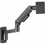 Amer HYDRA1HDGBW Mounting Arm for Monitor - Fine Texture Black - Height Adjustable - 1 Display(s) Supported - 17in to 49in Screen Support - 44 lb Load Capacity - 75 x 75  100 x 100 - VE