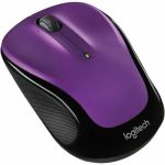 Logitech M325S Wireless Mouse - Optical - Wireless - 32.81 ft - Radio Frequency - 2.40 GHz - Lilac - 1000 dpi - Tilt Wheel - 5 Button(s) - Small Hand/Palm Size - Symmetrical - 1 x AA Ba