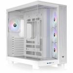 Thermaltake View 380 XL TG ARGB Snow Mid Tower Chassis - Mid-tower - Snow - Tempered Glass  SPCC - 3 x Bay - 4 x 120mm Fan(s) Installed - ATX  Mini ITX  Micro ATX Motherboard Supported