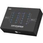SIIG 20-Port Industrial USB 3.0 Hub with Charging - 200W - USB 3.0 Type B - External 20 USB 5Gbps Type-A Port(s) - 20 USB 3.0 Port (s) - Support Fast Charging up to 5V/2.1A per ports -