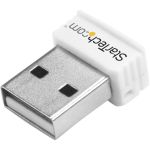 StarTech.com USB 150Mbps Mini Wireless N Network Adapter - 802.11n/g 1T1R USB WiFi Adapter - White - Add High Speed Wireless N Connectivity to a Desktop or Laptop Computer through USB -
