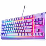 SteelSeries Apex 3 TKL Lavender - US - Cable Connectivity - USB Interface - RGB LED - Volume Roller  Adjustable Brightness  Rewind  Skip  Pause  Media Control Hot Key(s) - Windows 8.1