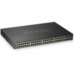 ZYXEL GS1920-48HPv2 48-Port Gigabit Smart Nebula Cloud Managed PoE Switch | 48 PoE+ Ports at 375W with 2 SFP Uplinks | TAA Compliant - 48 Ports - Gigabit PoE / PoE+ Ethernet - Nebula Cl