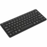 Targus Compact Multi-Device Bluetooth Antimicrobial Keyboard  Black - Wireless Connectivity - Bluetooth - 5.1 - 78 Key(s) - Windows  macOS - Tablet  Smartphone  Notebook - PC  Mac - AAA