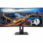 PHILIPS 346B1C 34 inch Monitor  Curved  LED  UltraWide QHD  USB-C (90W)  USB-Hub  4 Year Manufacturer Warranty - 34in - 34in Viewable - Vertical Alignment (VA) - WLED Backlight - 3440 x