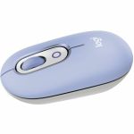 Logitech POP Mouse  Compact and Portable Wireless Bluetooth Mouse With Programmable Buttons and Quiet Clicks  Easy-Switch Between up to 3 Devices  Lilac - Wireless - 32.81 ft - Bluetoot