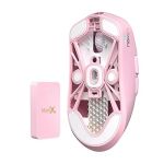 Lamzu MAYA X 8K Gaming Mouse Light Pink3950 IC Nordic 52840 8K Lamzu Custom Switch Lamzu Encoder
