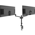 MSI PROMT81D Mounting Arm for Monitor - Black 2 Display(s) Supported - 17in to 32in Screen Support - 35.20 lb Load Capacity - VESA Mount Compatible - Aluminum