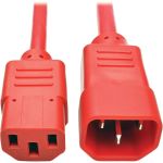 Eaton P004-006-ARD C13 to C14 PDU Power Cord10A 250V 18 AWG 6 ft Red