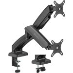 SilverStone SST-ARM26B Dual Monitor Arm with Mechanical Springs and Plastic Armor Black