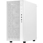 Silverstone CS-FAR1W-PRO FARA B1 PRO Mid Tower ATXChassis ARGB Lighting 4x ARGB Fans Tempered Glass Panel 2x USB 3.01x USB 2.0 1x Audio White