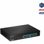 TRENDnet 8-Port Gigabit GREENnet PoE+ Switch  TPE-TG81g  8 x Gigabit PoE+ Ports  Rack Mountable  Up to 30 W Per Port with 110 W Total Power Budget  Ethernet Network Switch  Metal  Lifet