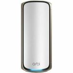 Netgear Orbi RBE970 Quad Band Wi-Fi 7 IEEE 802.11be 27 Gbit/s Wireless Access Point - 2.40 GHz  5 GHz  6 GHz - 12 x Internal Antenna(s) - 3 x Network (RJ-45) - 10 Gigabit Ethernet  2.5