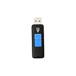 V7  VF38GAR-3N 8GB USB 3.0 Flash Drive Black RETRACTABLE CONNECTOR