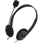 Adesso Xtream H4 - 3.5mm Stereo Headset with Microphone - Noise Cancelling - Wired- 6 ft cable- Lightweight - Works with Computer  Tablet and Smartphone. Ideal for Zoom  Microsoft Team