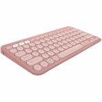 Logitech Pebble Keys 2 K380s  Multi-Device Bluetooth Wireless Keyboard with Customizable Shortcuts  Tonal Rose - Wireless Connectivity - Bluetooth - 32.81 ft - USB Interface Desktop  Se