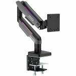MSI Mounting Arm for Monitor  Display - Matte Black  Painted Gray - Horizontal - Height Adjustable - 1 Display(s) Supported - 17in to 49in Screen Support - 44.09 lb Load Capacity - 75 x