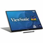 ViewSonic TD1656-2K 16 Inch WQXGA 1600p IPS Touchscreen Portable Monitor with 2 Way Powered 65W USB C  and Built-in Stand with Smart Cover - ViewSonic TD1656-2K - Portable 16:10 WQXGA I
