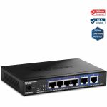 TRENDnet 6-Port 10G Switch  4 x 2.5G RJ-45 Base-T Ports  TEG-S762  2 x 10G RJ-45 Ports  60Gbps Switching Capacity  Wall Mountable  Ethernet Splitter  NDAA & TAA Compliant  Lifetime Prot
