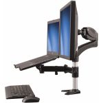 StarTech.com Laptop Monitor Stand  Computer Monitor Stand  Articulating  VESA Mount Monitor Desk Mount  For up to 27in(17.6lb/8kg) Displays - Raise your laptop & monitor off your desk
