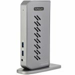 StarTech.com USB-C USB-A Dock - Hybrid Universal USB 3.0 Laptop Docking Station - Dual Monitor 4K 60Hz HDMI/DisplayPort - 6xUSB Type-A/GbE - Universal hybrid docking station for USB-C &
