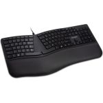 Kensington Pro Fit Ergo Wired Keyboard - Cable Connectivity - USB Type A Interface - Windows  ChromeOS  Mac OS - Black