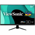 ViewSonic VX3267U-4K 32in Class 4K UHD LED Monitor - 16:9 - Black - 31.5in Viewable - In-plane Switching (IPS) Technology - LED Backlight - 3840 x 2160 - 1.07 Billion Colors - 350 Nit -