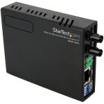 StarTech.com 10/100 Multi Mode Fiber Copper Fast Ethernet Media Converter ST 2 km - Convert and extend a 10/100 Mbps Ethernet connection up to 2 km over Multi Mode ST fiber - fiber conv