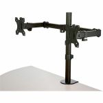StarTech.com Desk Mount Dual Monitor Arm - Ergonomic VESA Compatible Mount for up to 32 inch Display - Desk Clamp / Grommet - Articulating - VESA 75x75/100x100 desk mount dual monitor a