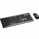Kensington Keyboard for Life Desktop Set - USB Cable Keyboard - 104 Key - Black - USB Cable Mouse - Optical - Scroll Wheel - Black - Symmetrical - Compatible with Desktop Computer  Chro