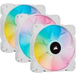 Corsair CO-9050137-WW iCUE SP120 RGB ELITEPerformance 120mm PWM Triple Fan Kit with iCUE Lighting Node CORE White