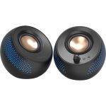Creative Pebble X 2.0 Bluetooth Speaker System - 15 W RMS - Black - 60 Hz to 20 kHz - USB - 1