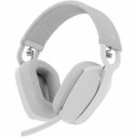 Logitech Zone Vibe 100 Wireless Over Ear Headphones  Noise Canceling Microphone  Advanced Multipoint Bluetooth Headset  Off-white - Stereo - Wireless - Bluetooth - 98.4 ft - On-ear - Bi