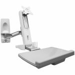 Amer AMR1WS Wall Mount for Flat Panel Display  Monitor  Keyboard  Display - TAA Compliant - Height Adjustable - 1 Display(s) Supported - 24in to 32in Screen Support - 17.60 lb Load Capa