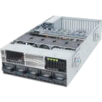 Gigabyte XL43-ZX0-AAS2 4U DP NVIDIA MGX BareboneServer AMD EPYC 9005/9004 8 x Dual slot PCIe Gen5 GPUs 24x DDR5 RDIMM 4 x 3200W 80 PLUS Titanium redundant power supply 2x 10GBe LAN