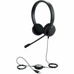 Jabra Evolve 20 Headset - Microsoft Teams Certification - Stereo - USB Type A  USB Type C - Wired - 32 Ohm - 150 Hz to 7 kHz - Over-the-head  On-ear - Binaural - Supra-aural - 3.94 ft C