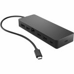 HP Travel USB-C Multi Port Hub - for Notebook  Desktop PC - Memory Card Reader - microSD  SD  microSD (TransFlash) - USB Type C - 2 Displays Supported - 4K - 3840 x 2160 - 2 x USB Type-