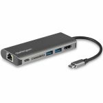 StarTech.com USB C Multiport Adapter - Portable USB Type-C Travel Dock - 4K HDMI  2-pt USB Hub  SD  GbE  60W PD Pass-Through - Laptop Dock - REPLACED BY DKT30CSDHPD3 - USB-C Multiport A