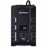 CyberPower CP825AVRLCD Intelligent LCD UPS Systems - 825VA/450W  120 VAC  NEMA 5-15P  Compact  8 Outlets  LCD  PowerPanel&reg; Personal  $200000 CEG  3YR Warranty