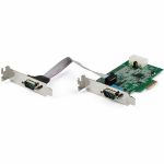 StarTech.com 2-port PCI Express RS232 Serial Adapter Card - PCIe Serial DB9 Controller Card 16950 UART - Low Profile - Windows and Linux - 2-port PCI Express RS232 serial controller car